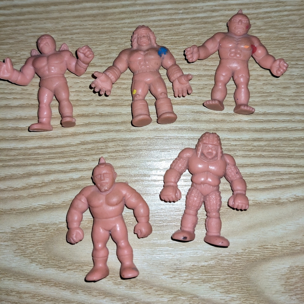 M.U.S.C.L.E Men - Vintage Toys -Lot of 5 Five MUSCLE Men